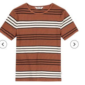 Rollas Baby Rib T-Shirt, Chestnut Brown, Small